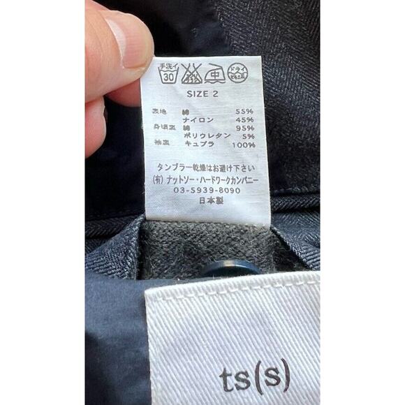 TS(S) Japan Navy Herringbone 4-Button Jacket Men’s 2/M Military Cargo Blazer EUC - Picture 11 of 11